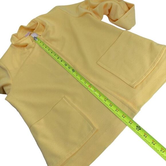 Vintage Graff Californiawear Yellow Casual Polyester Blazer - Picture 5 of 5